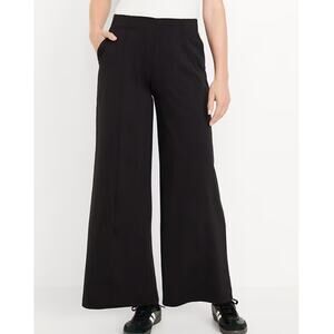 Old Navy XL Pants High-Waisted PowerSoft Trouser Pants Black Activewear Lounge